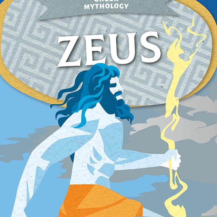 Book cover showing the god Zeus