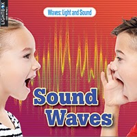 Book cover showing two kids yelling with sound waves between them