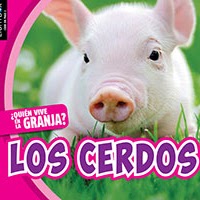 Book cover showing a picture of a young pink pig in a field