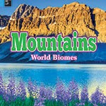 Book cover showing a mountain and a lake