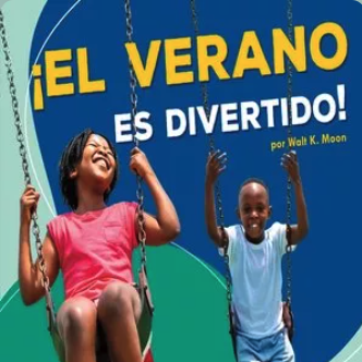 Book cover showing two kids swinging