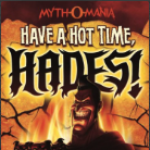 Book cover showing the god Hades with fire around him