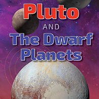 Book cover showing Pluto from space