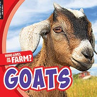 Book cover showing a goat with a brown and white coat