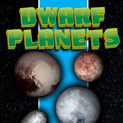 Book cover showing four small planets