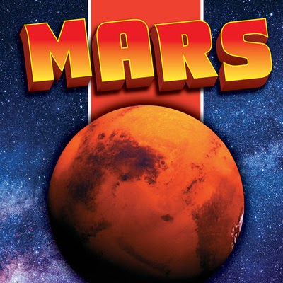 Book cover with an image of Mars from space