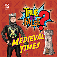 Book cover showing a person wearing a medieval costume