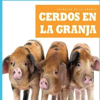 Book cover showing three brown and black pigs