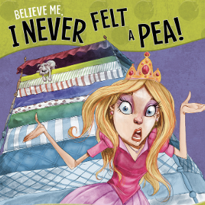 Book cover showing a girl standing in front of several mattresses