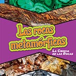 Book cover showing metamorphic rocks