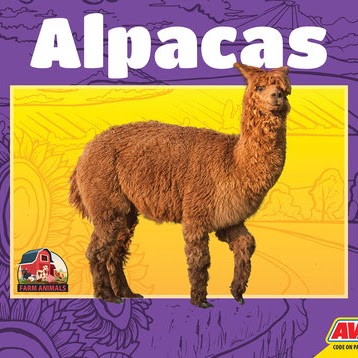 Book cover showing a fuzzy alpaca