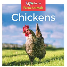 Book cover showing a white and tan rooster in a field