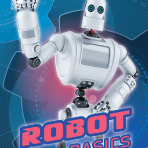 A book cover showing a robot waving