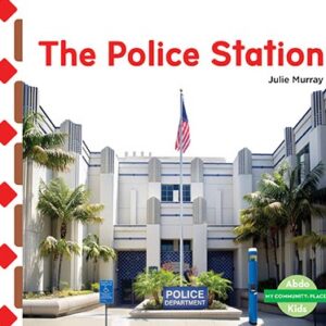 A book cover with a picture of the front of a police station.