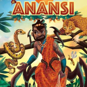 A book cover showing a man in traditional clothing with a snake and cheetah behind him