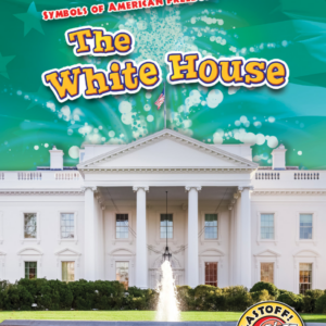 A book cover showing the White House with a fountain in front, against a light green background with fireworks.