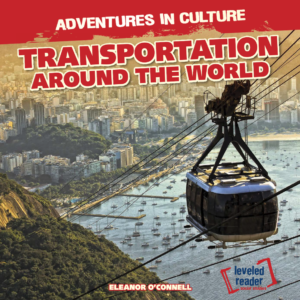 A book cover showing a cable car moving over a bay filled with many boats, with a city and mountains in the background.