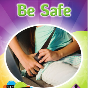 A book cover showing a child buckling a seatbelt.