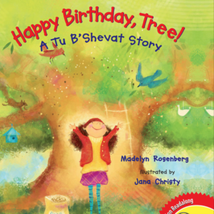 A book cover showing a younger person in front of a tree filled with birds.