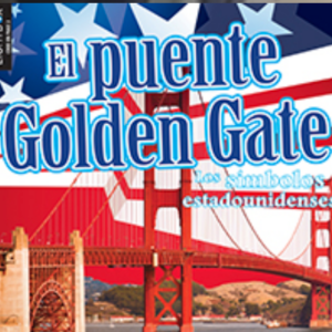 A book cover showing the Golden Gate Bridge against an American flag background.