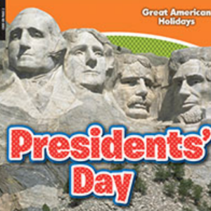 A book cover showing the carved faces of four presidents at Mount Rushmore.