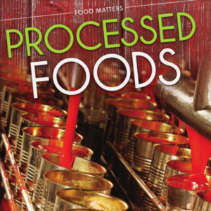 A book cover showing a factory with red tomato soup being poured into a can