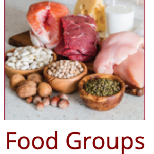 A book cover showing meat and beans and vegetables on a table.