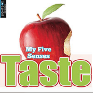 A book cover showing an apple with a bite out of it.