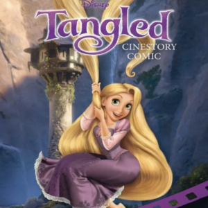A book cover showing a girl with long hair in front of a castle