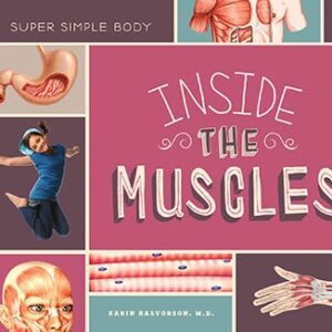 A book cover with diagrams of muscles inside people's bodies