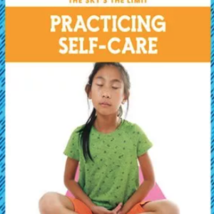 A book cover with a picture of a girl sitting calmly