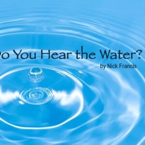 A book cover showing a water droplet in a lake with ripples coming out from it
