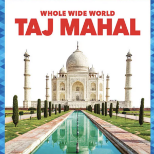 A book cover with a picture of the Taj Mahal today