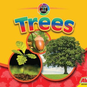 A book cover showing an acorn, a small oak tree and a large tree