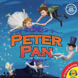 A book cover showing a boy and a girl flying through the air