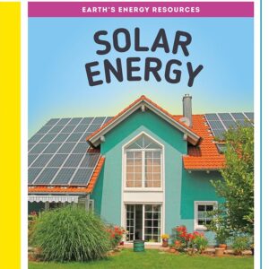A book cover showing a house with solar panels on it