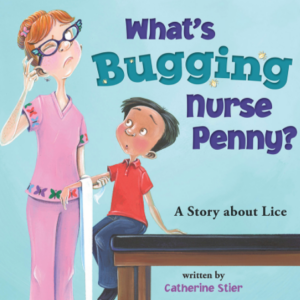 Book cover showing a drawing of a nurse scratching her hair