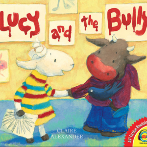 A book cover showing two goat shaking hands.