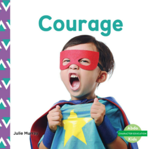 A book cover showing a boy wearing a superhero costume