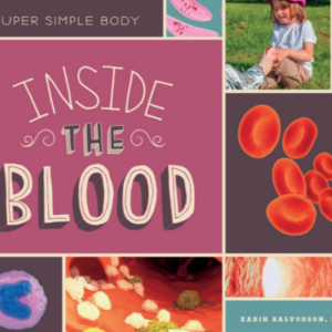 A book cover showing blood cells up close