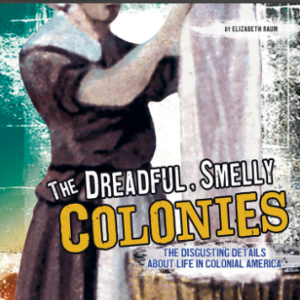 A book cover showing a colonial woman doing laundry