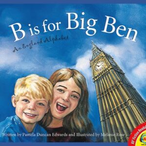 A book cover showing a mom and son smiling in front of Big Ben