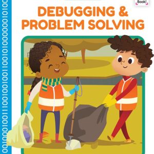 A book cover showing two people picking up trash