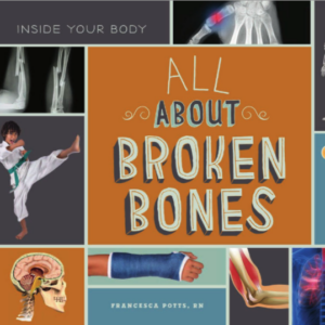 A book cover showing a cast on an arm and xrays