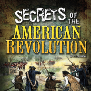 A book cover showing colonists in battle