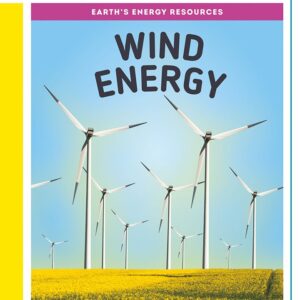 A book showing a field of wind turbines