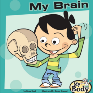 A book cover showing a drawing of a child holding a skull.