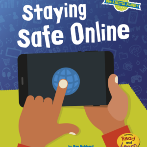 A book cover showing a cartoon of a kid playing on a phone.