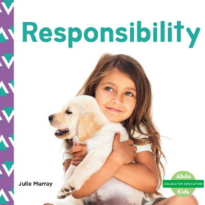 A book cover showing a young girl holding a puppy.
