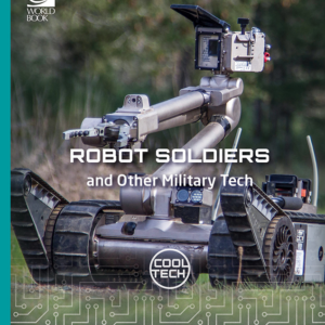 A book cover showing a robot in a field